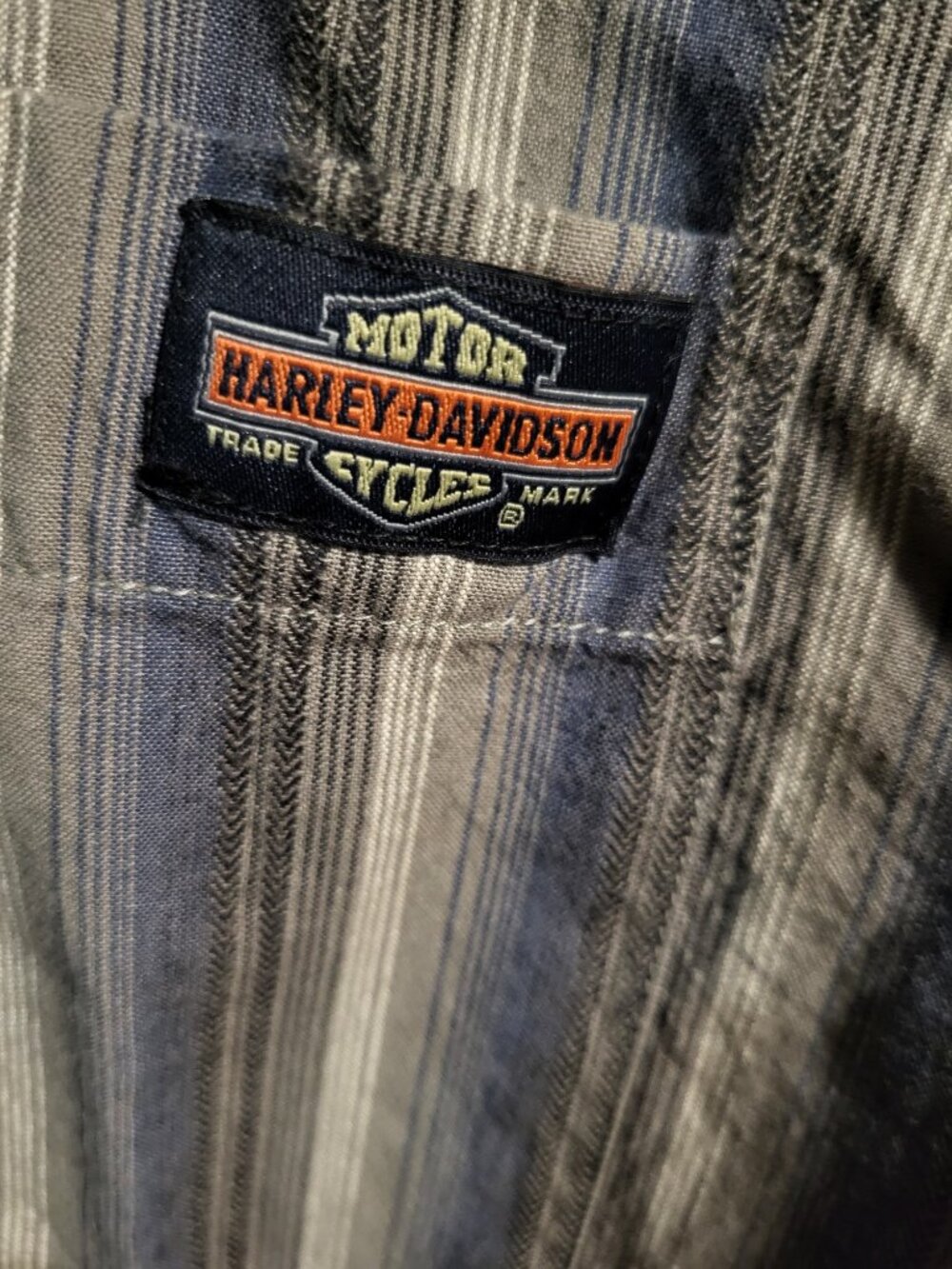 NWT AUTHENTIC VINTAGE HARLEY DAVIDSON EMBROIDERED MENS BUTTON DOWN SZ L - Picture 4 of 8